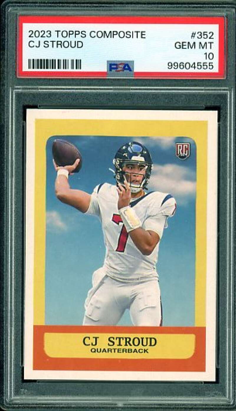 C.J. Stroud Rookie Card 2023 Topps #352 PSA 10 Image 1