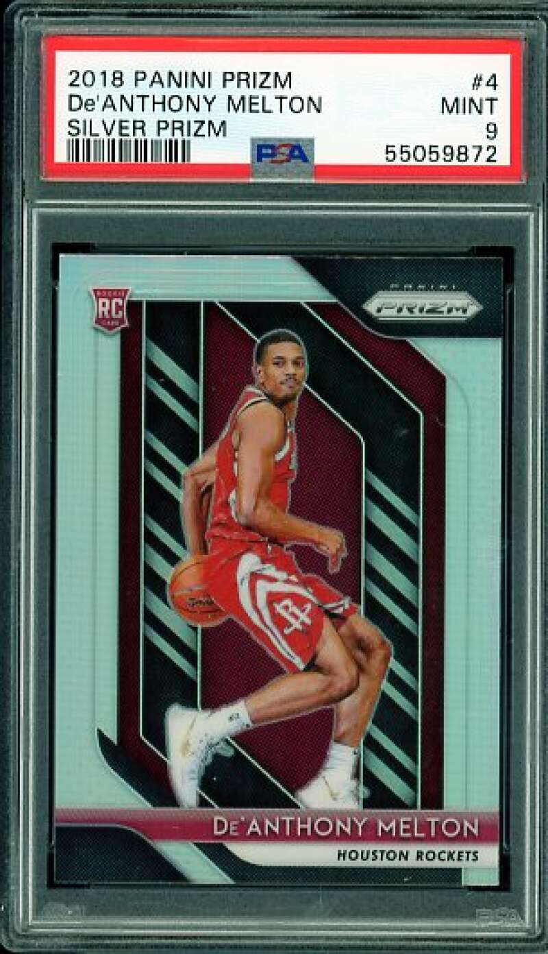 De'Anthony Melton Rookie Card 2018-19 Panini Prizm Silver Prizm #4 PSA 9 Image 1