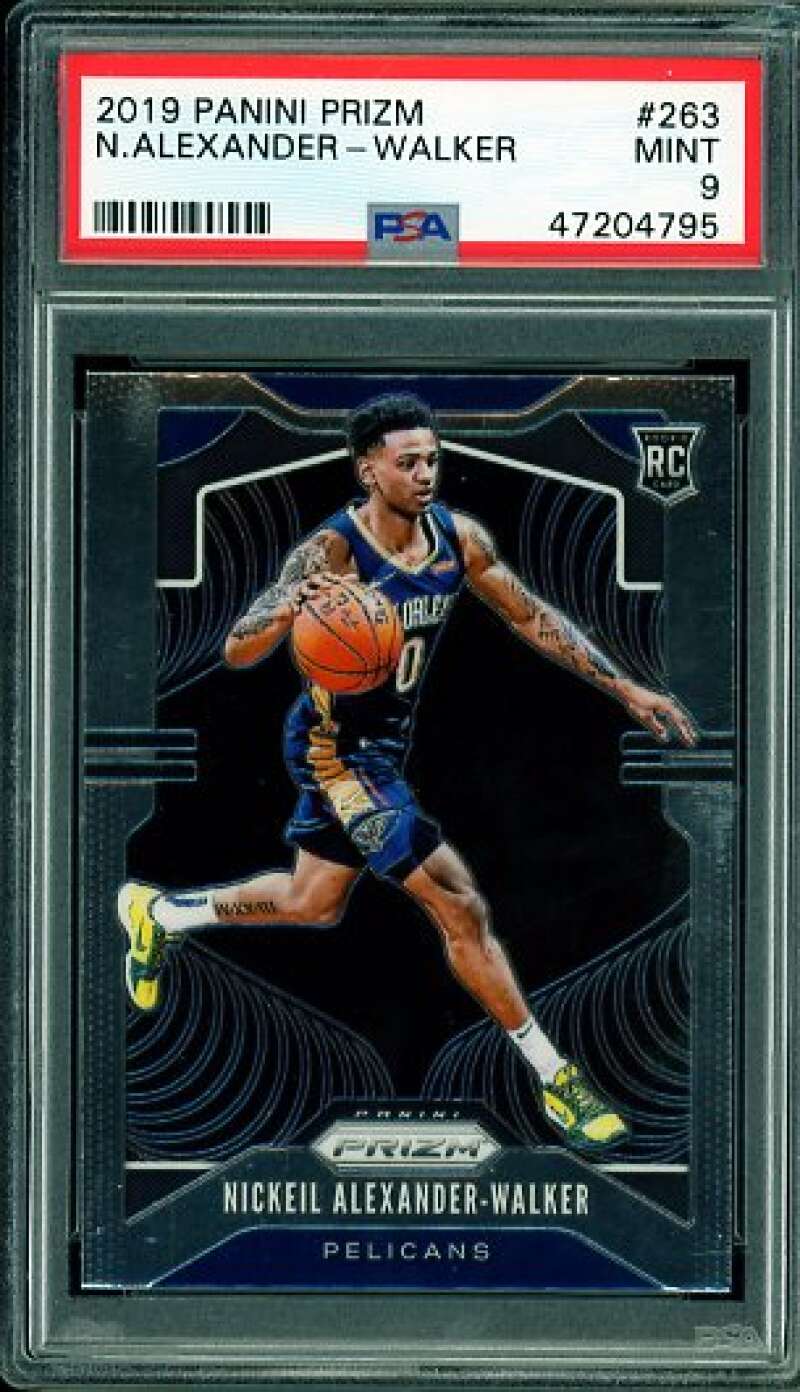 N. Alexander-Walker Rookie Card 2019-20 Panini Prizm #263 PSA 9 Image 1