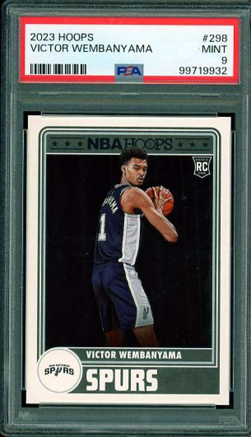 Victor Wembanyama Rookie Card 2023-24 Hoops #298 PSA 9 Image 1