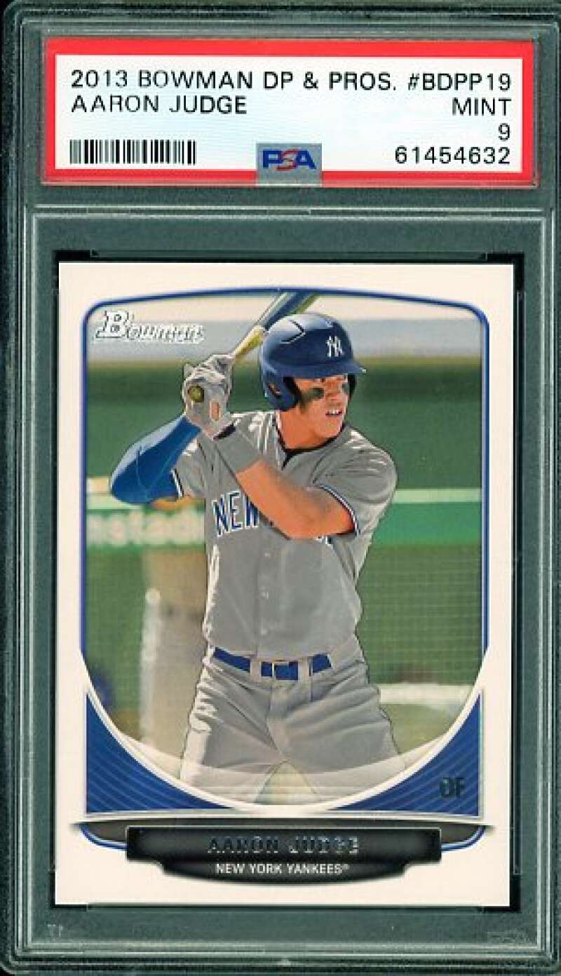 Aaron Judge Rookie Card 2013 Bowman Draft Picks Prospects #BDPP19 PSA 9 Image 1