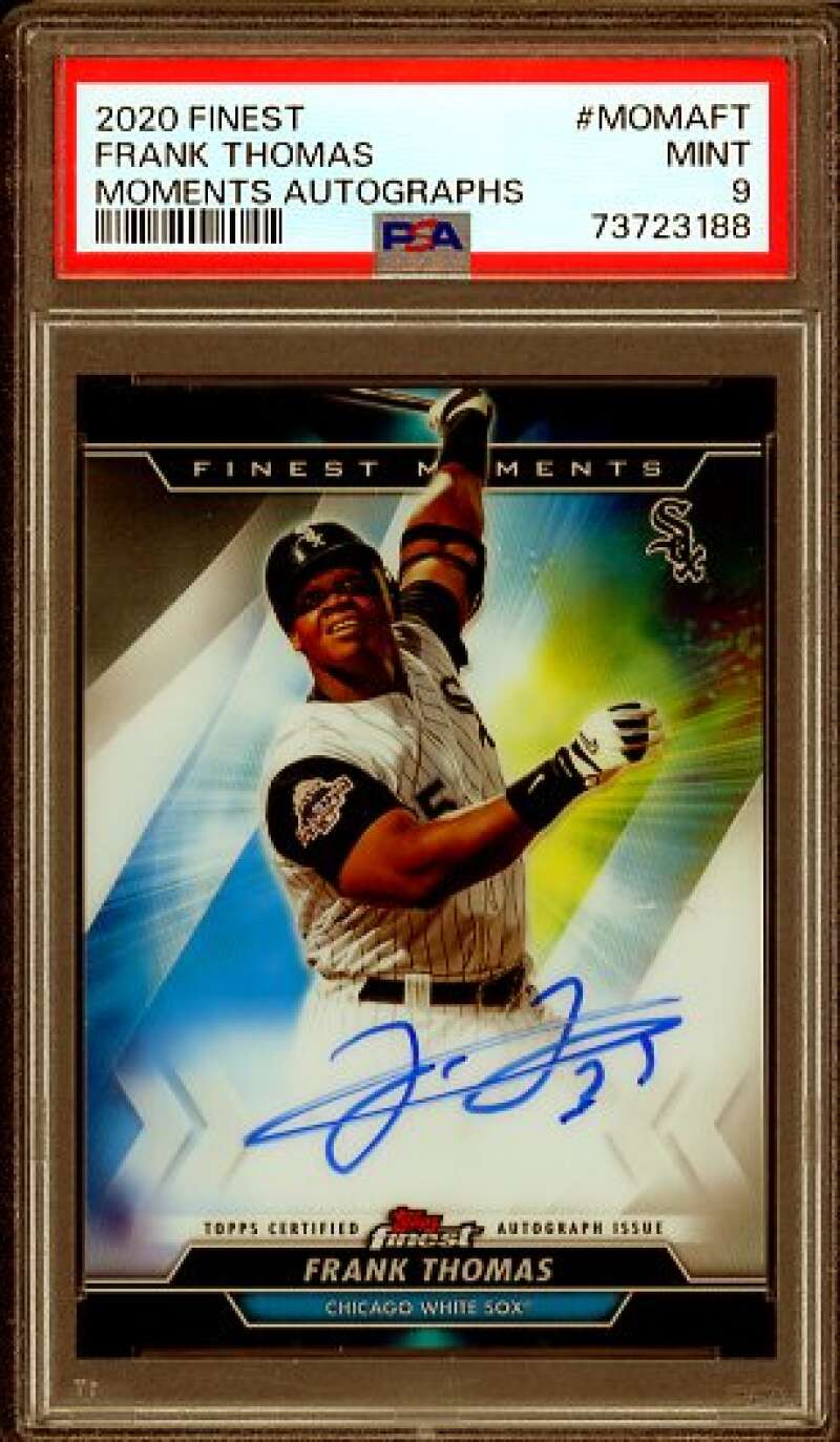 Frank Thomas Card 2020 Finest Moments Autographs #momaft PSA 9 Image 1