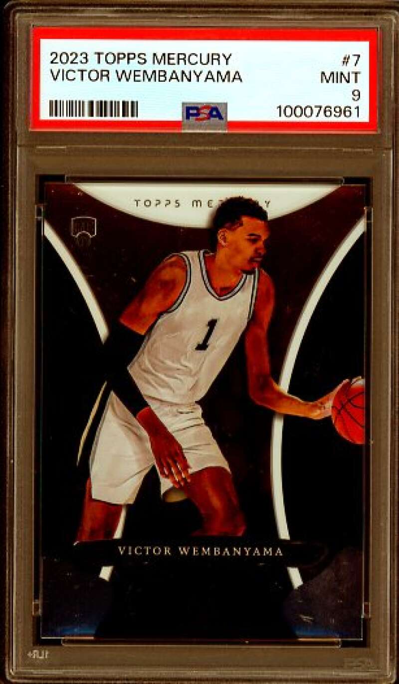 Victor Wembanyama Rookie Card 2023-24 Topps Mercury (pop 3) #7 PSA 9 Image 1