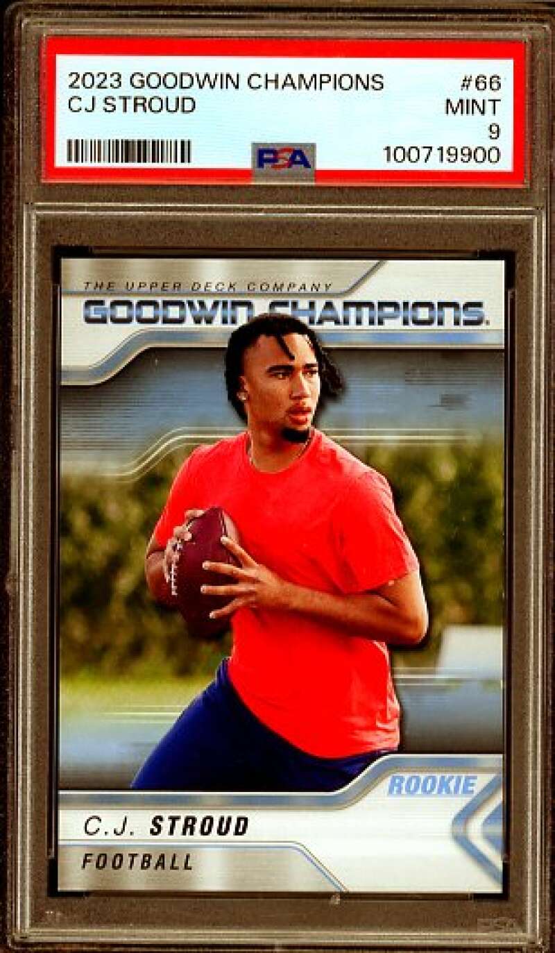 C.J. Stroud Rookie Card 2023 Goodwin Champions #66 PSA 10 Image 1