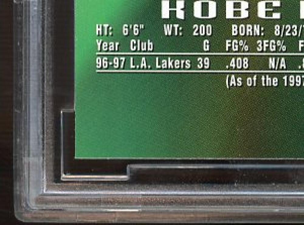 1996-97 E-X2000 #30 Kobe Bryant Rookie Card BGS BCCG 10 Mint+ Image 9