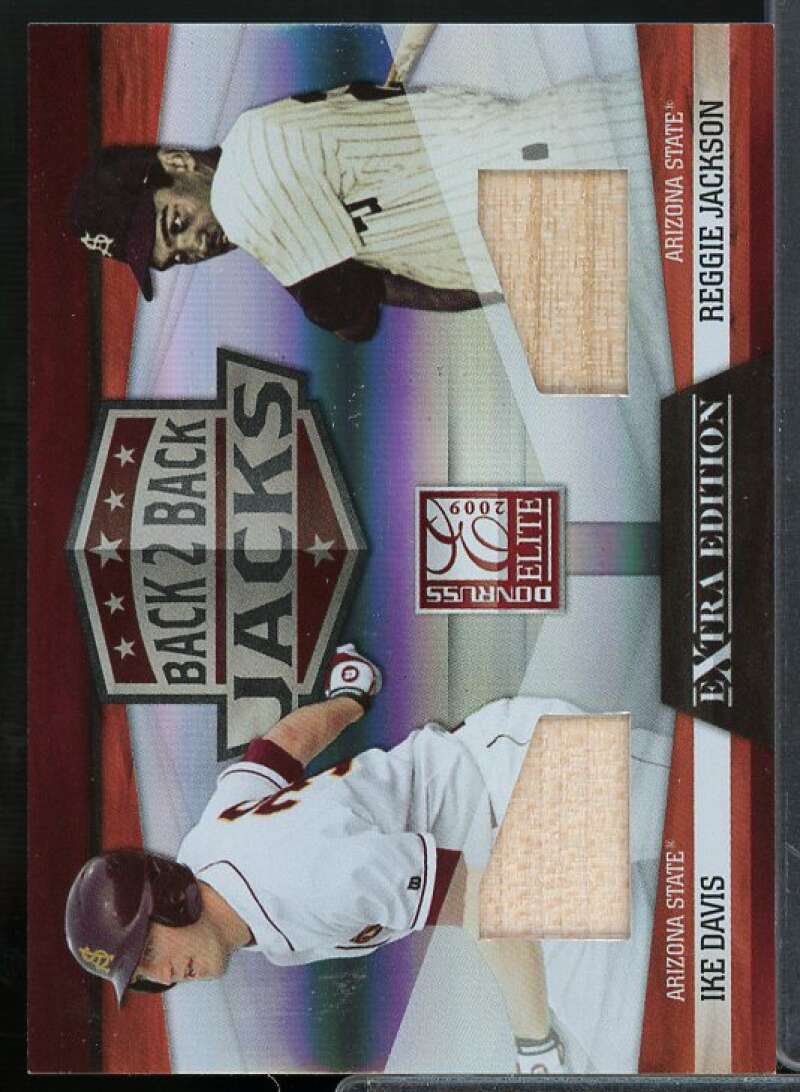 Davis/Reggie Jackson 2009 Donruss Elite Extra Edition Back to Back Materials #1  Image 1