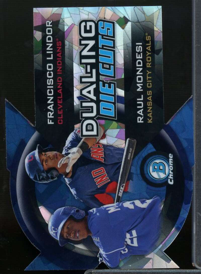 Raul Mondesi/Lindor 2014 Bowman Chrome Dualing Die-Cut Atomic Refractors #DDCLM  Image 1