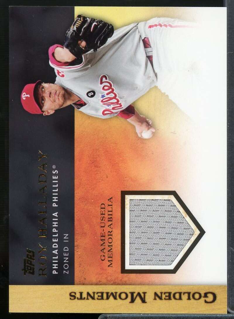 Roy Halladay Card 2012 Topps Golden Moments Relics #RH  Image 1