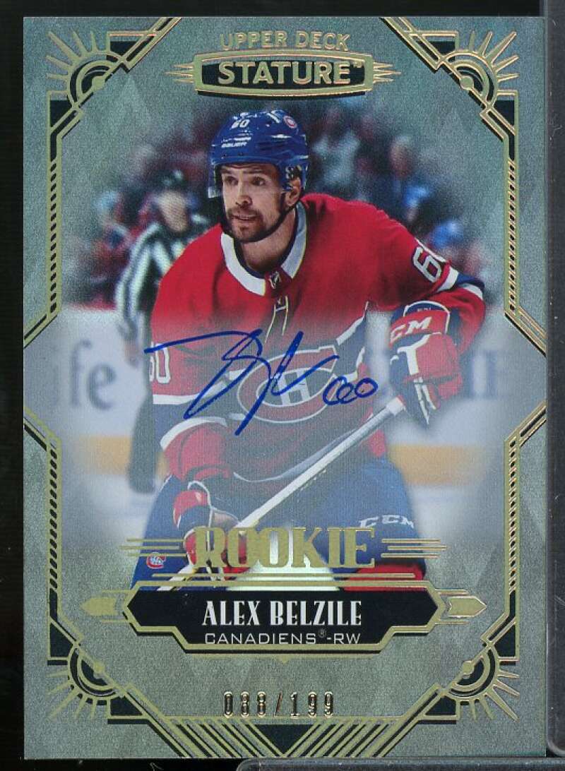 Alex Belzile Card 2020-21 Upper Deck Stature Autographs #172  Image 1
