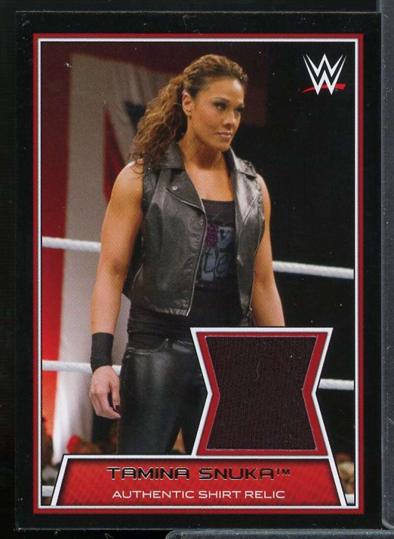 Tamina Snuka/Shirt Card 2014 Topps WWE Road to WrestleMania Swatch Relics #NNO  Image 1