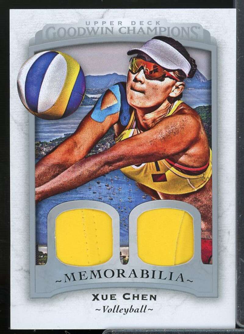 Xue Chen C Card 2017 Upper Deck Goodwin Champions Memorabilia Dual Swatch #M2XC  Image 1