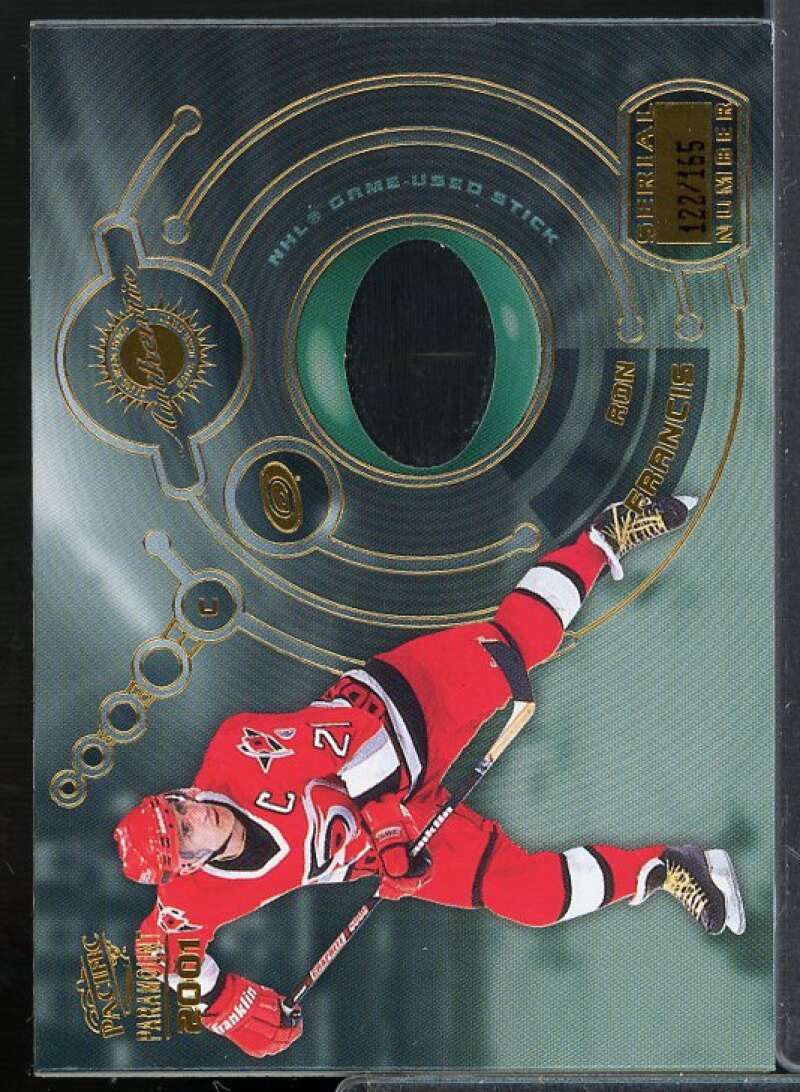 Ron Francis Card 2000-01 Paramount Game Used Sticks #1  Image 1