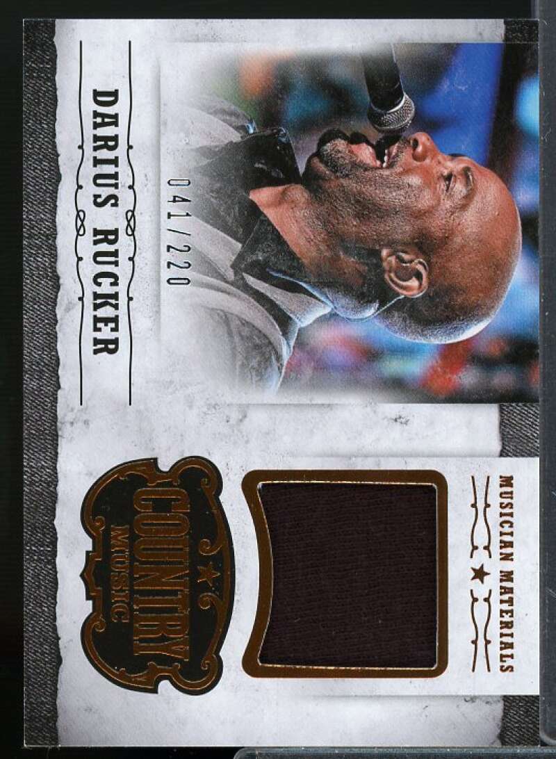 Darius Rucker Card 2015 Panini Country Music Musician Materials #7  Image 1