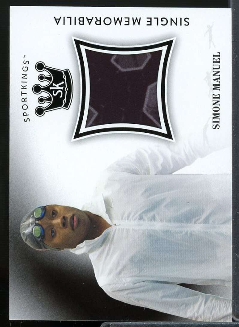 Simone Manuel Card 2018 Sportkings Single Memorabilia #SMSM1  Image 1
