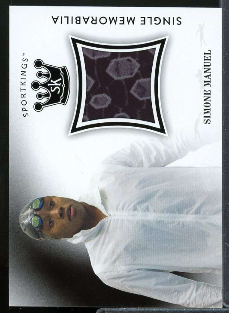 Simone Manuel Card 2018 Sportkings Single Memorabilia #SMSM1  Image 1