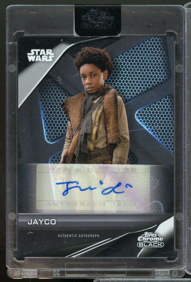 Jecobi Swain as Jayco Card 2023 Topps Chrome Black Star Wars Autographs #ASW  Image 1