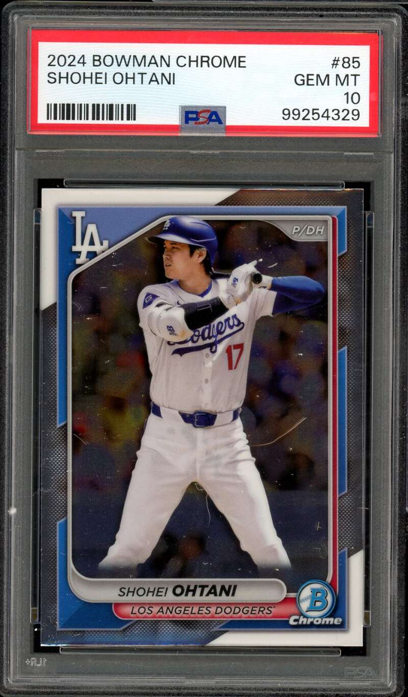 Shohei Ohtani Card 2024 Bowman Chrome #85 PSA 10 Image 1