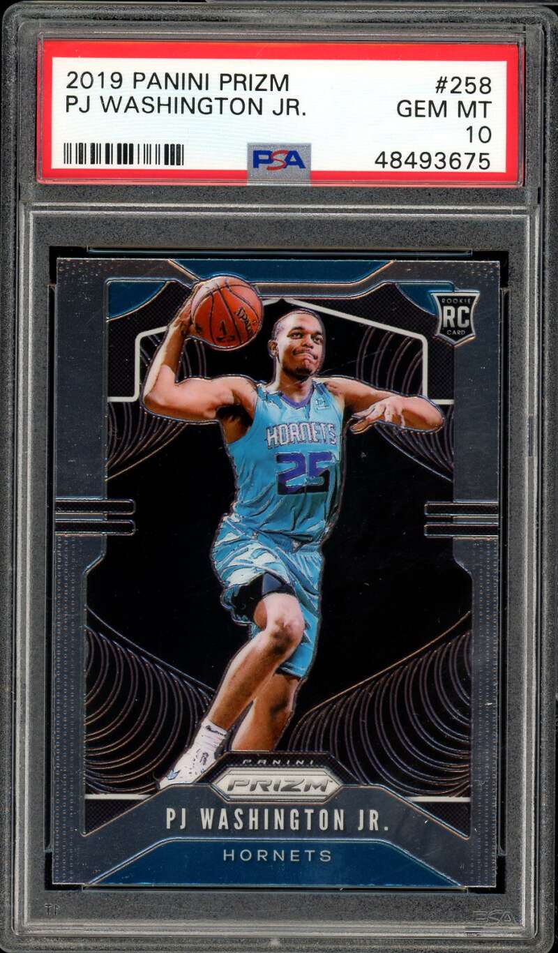 PJ Washington Jr. Rookie Card 2019-20 Panini Prizm #258 PSA 10 Image 1