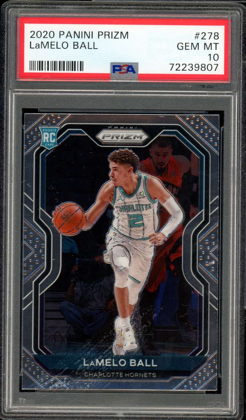LaMelo Ball Rookie Card 2020-21 Panini Prizm #278 PSA 10 Image 1