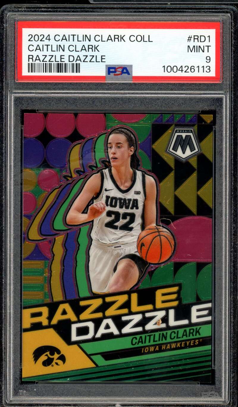 Caitlin Clark Card 2024 Caitlin Clark Coll Razzle Dazzle #RD1 PSA 9 Image 1