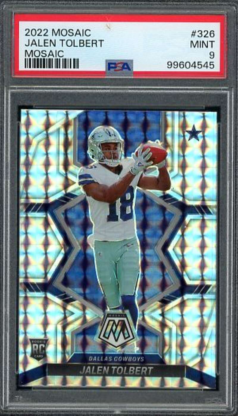 Jalen Tolbert Rookie Card 2022 Mosaic Mosaic (pop 1) #326 PSA 9 Image 1