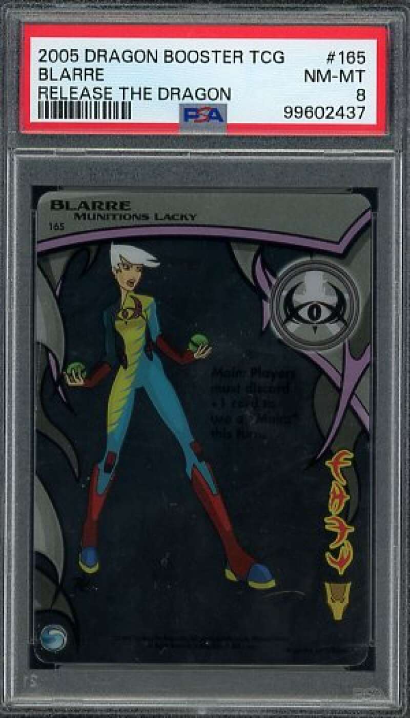 Blare Card 2005 Dragon Booster TCG Release The Dragon (pop 1) #165 PSA 8 Image 1