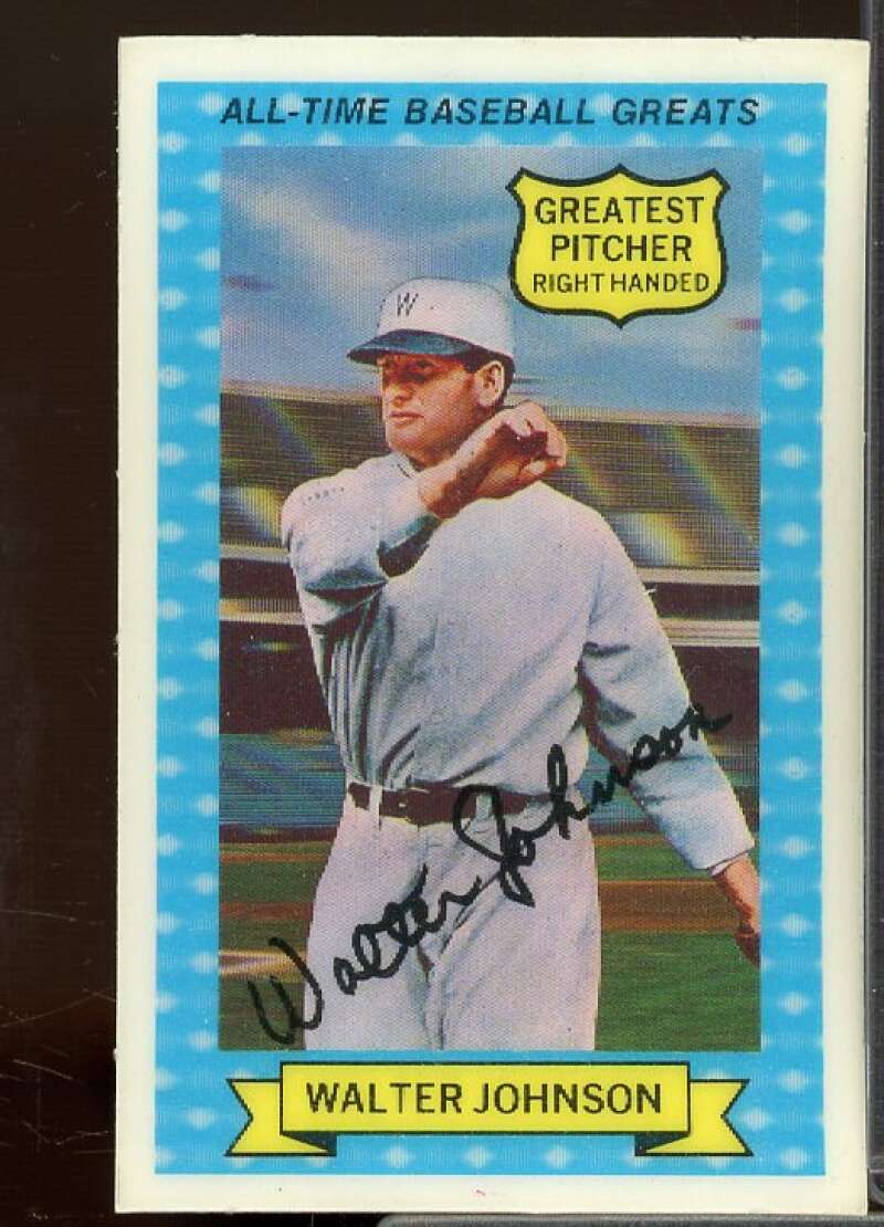 Walter Johnson Card 1972 Kellogg's ATG #1  Image 1