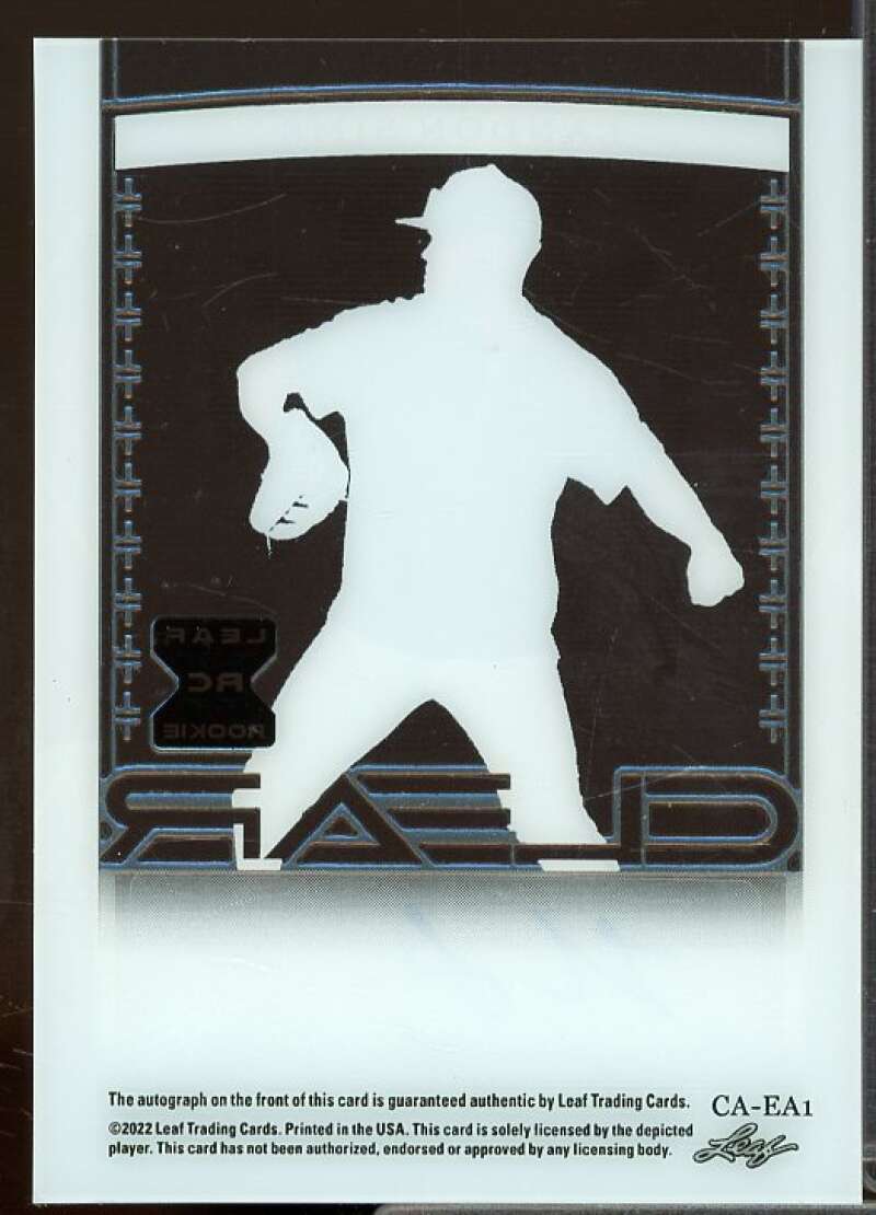 Landon Sims Rookie Card 2022 Leaf Trinity Clear Autographs Gold Foil #CALS1  Image 2