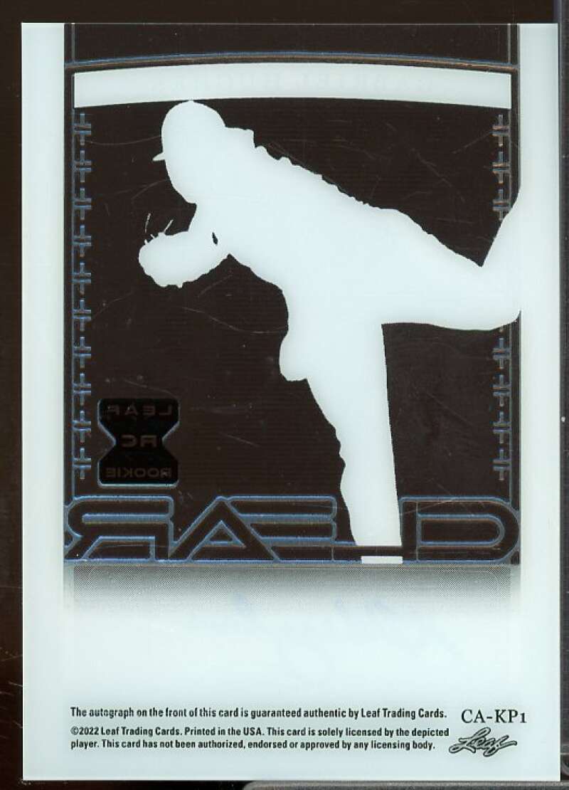 Gabriel Hughes Rookie Card 2022 Leaf Trinity Clear Autographs Gold Foil #CAGH2  Image 2