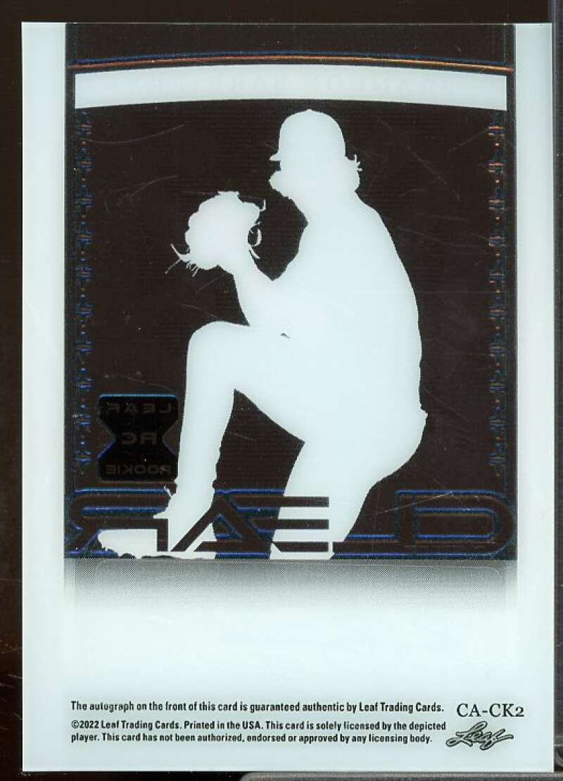 Brandon Barriera Rookie 2022 Leaf Trinity Clear Autographs Silver Foil #CABB1  Image 2