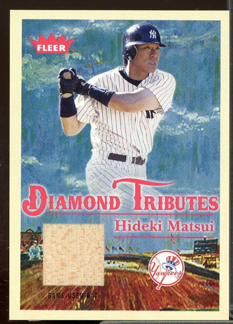 Hideki Matsui Bat Card 2005 Fleer Tradition Diamond Tributes Game Used #HM  Image 1