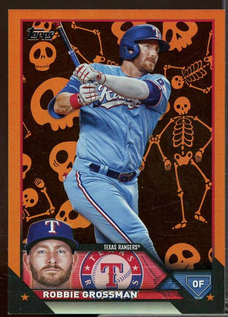 Robbie Grossman Rookie Card 2023 Topps Update Halloween Skeleton #US123  Image 1