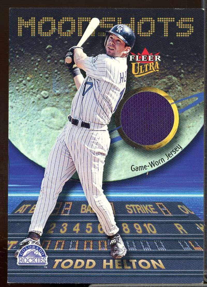 Todd Helton Jsy Card 2003 Ultra Moonshots Memorabilia #TH  Image 1