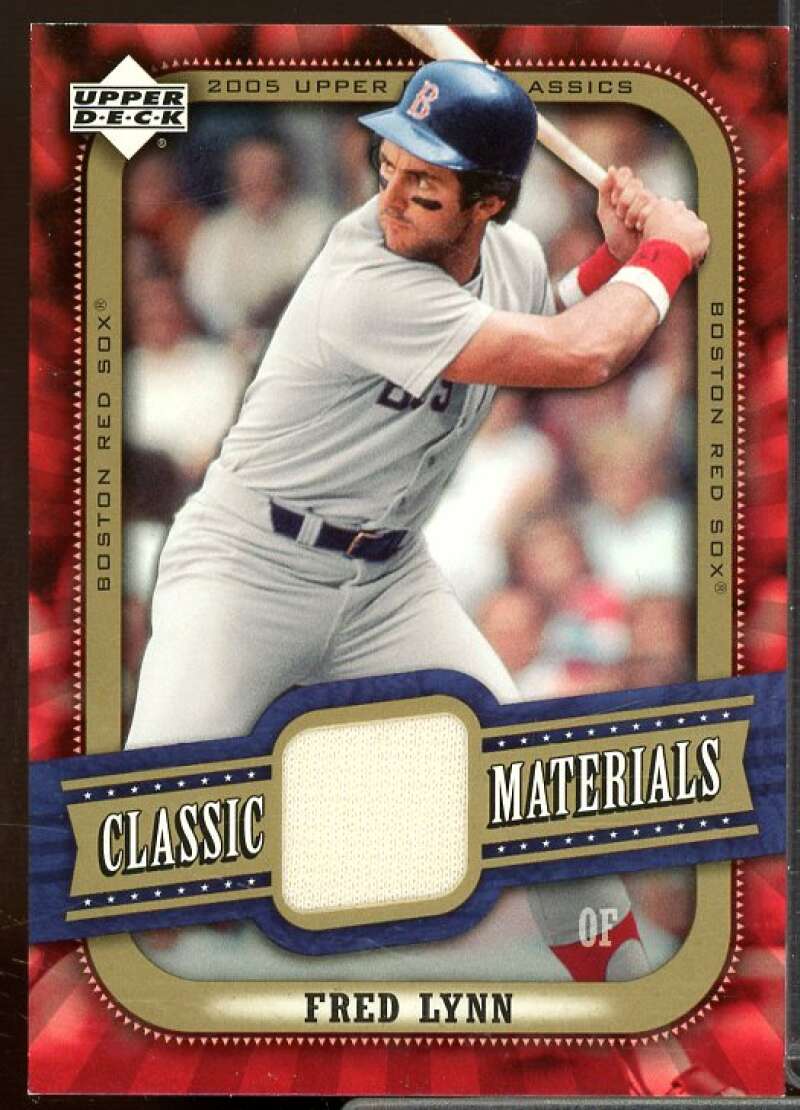 Fred Lynn Jsy Card 2005 Upper Deck Classics Materials #FL  Image 1