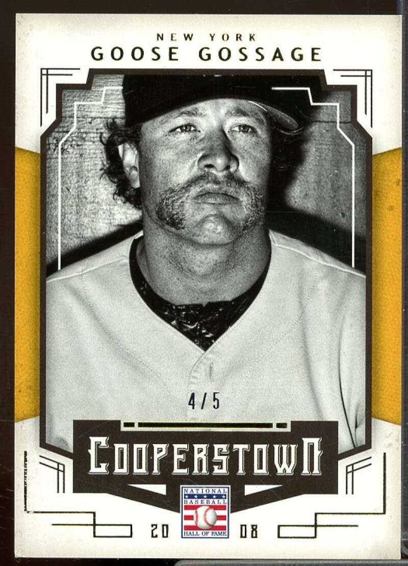 Goose Gossage Card 2015 Panini Cooperstown Gold #42  Image 1