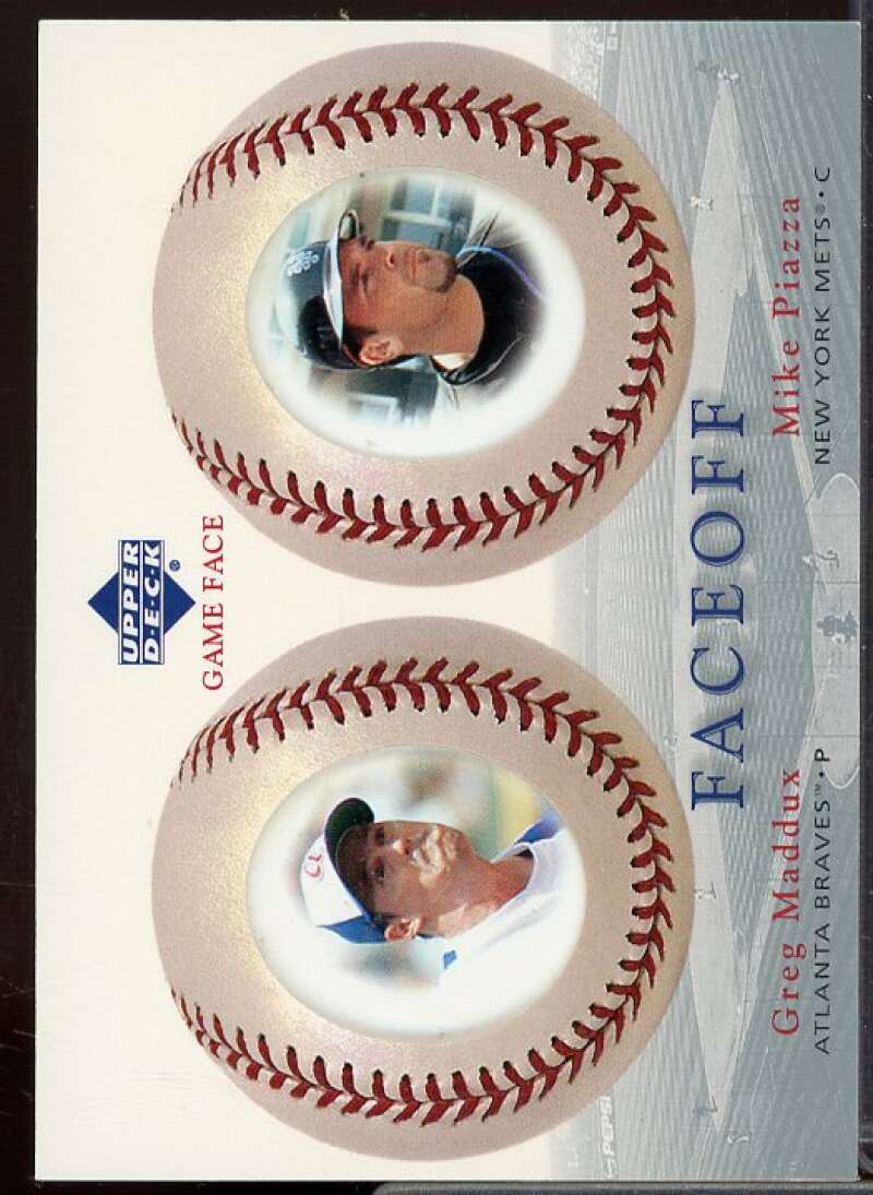 G.Maddux/M.Piazza Card 2003 Upper Deck Game Face #177  Image 1