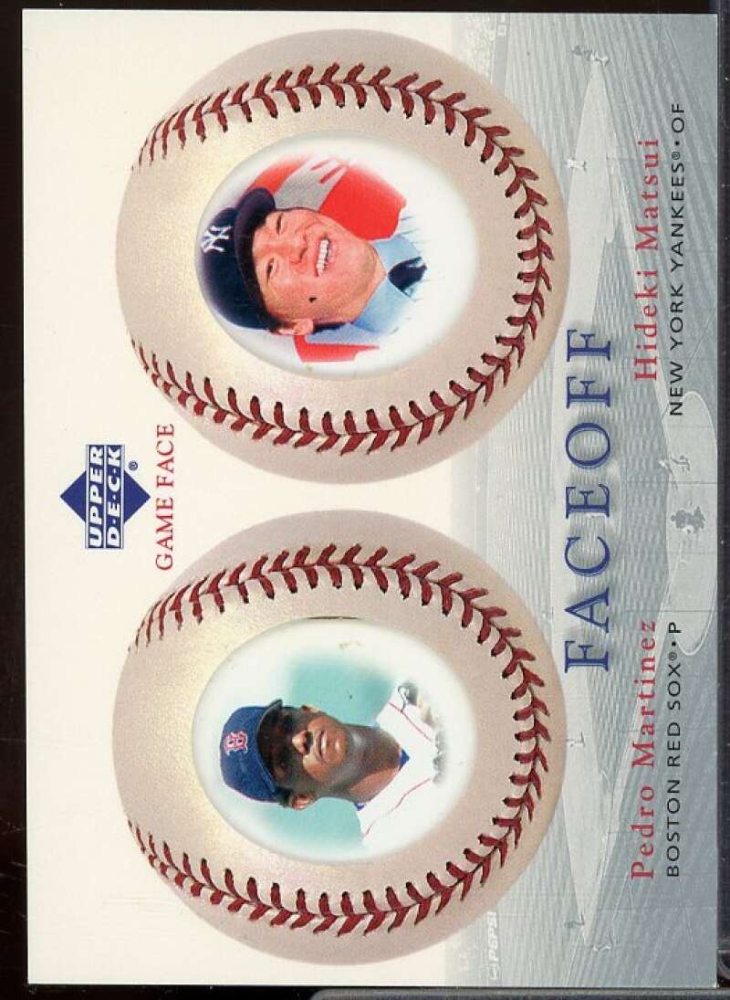 P.Martinez/H.Matsui Card 2003 Upper Deck Game Face #188  Image 1
