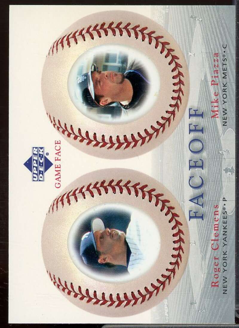 R.Clemens/M.Piazza Card 2003 Upper Deck Game Face #190  Image 1