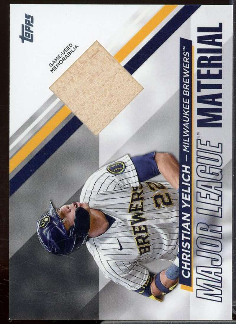 Christian Yelich Card 2024 Topps Major League Material #MLMCY  Image 1