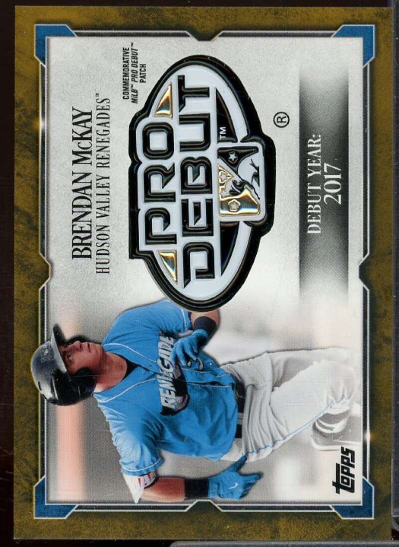Brendan McKay 2018 Topps Pro Debut Distinguished Debut Medallions Gold #DDBM  Image 1