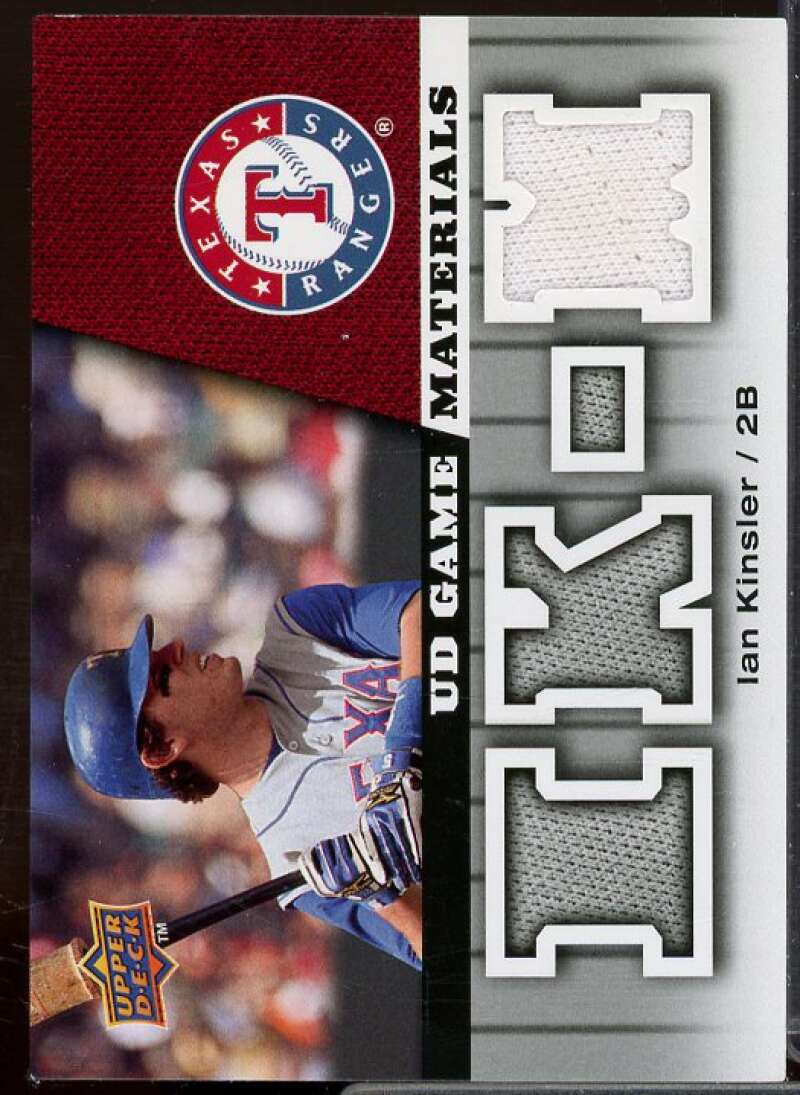Ian Kinsler Card 2009 Upper Deck UD Game Materials #GMIK  Image 1