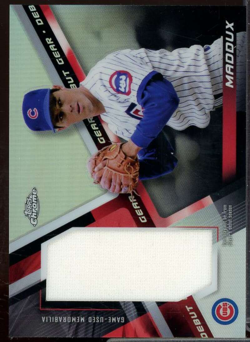 Greg Maddux Card 2019 Topps Chrome Debut Gear #DGGM  Image 1