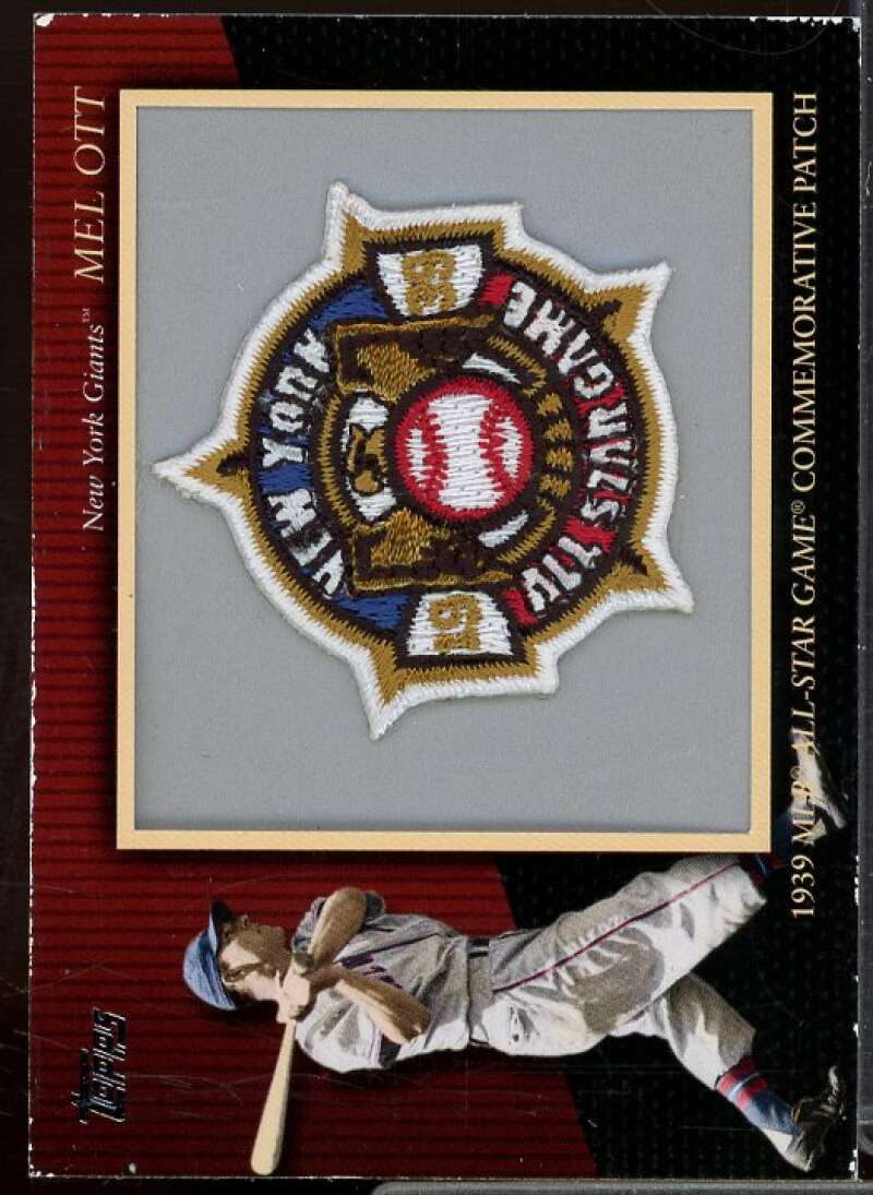 Mel Ott Card 2010 Topps Commemorative Patch #MCP107  Image 1