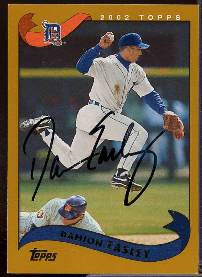 Damion Easley In Person Autograph Card 2002 Topps #482  Image 1