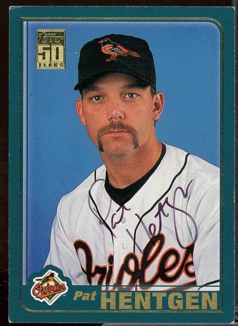 Pat Hentgen In Person Autograph Card 2001 Topps #582  Image 1