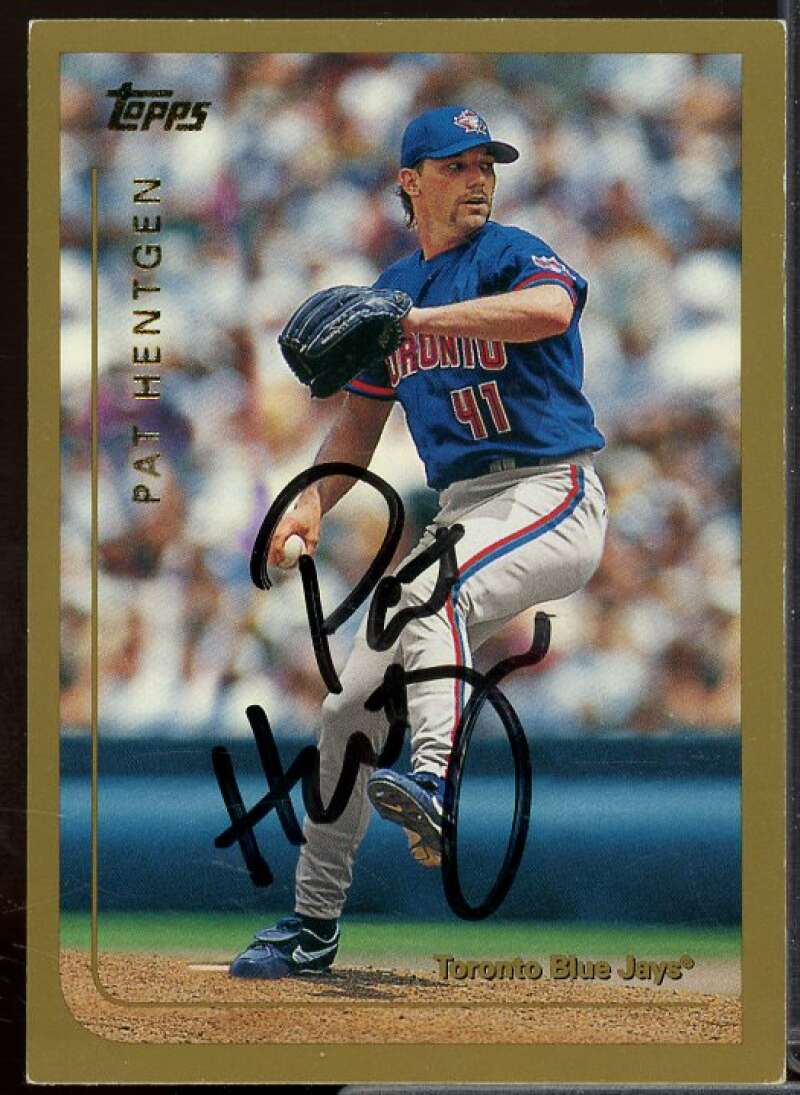 Pat Hentgen In Person Autograph Card 1999 Topps #298  Image 1