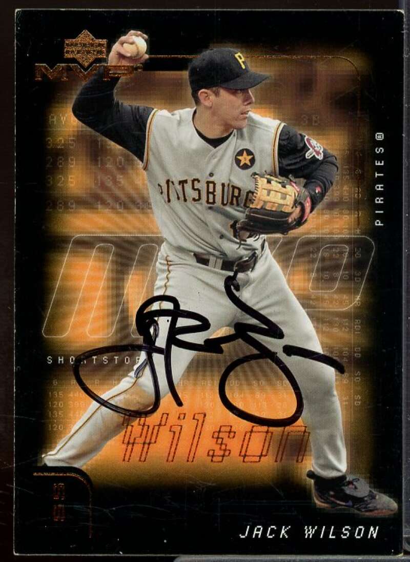 Jack Wilson In Person Autograph Card 2002 Upper Deck MVP #269  Image 1