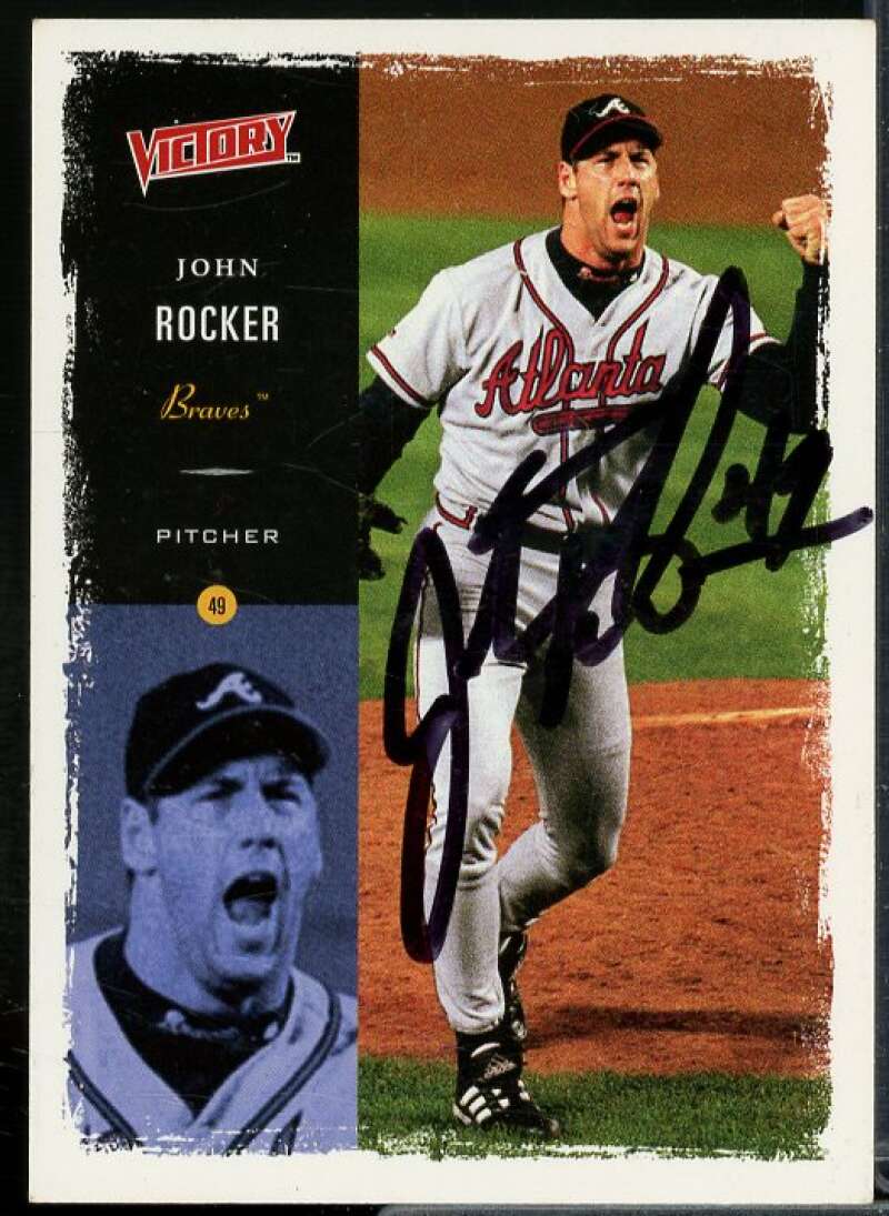 John Rocker In Person Autograph Card 2000 Upper Deck Victory #55  Image 1