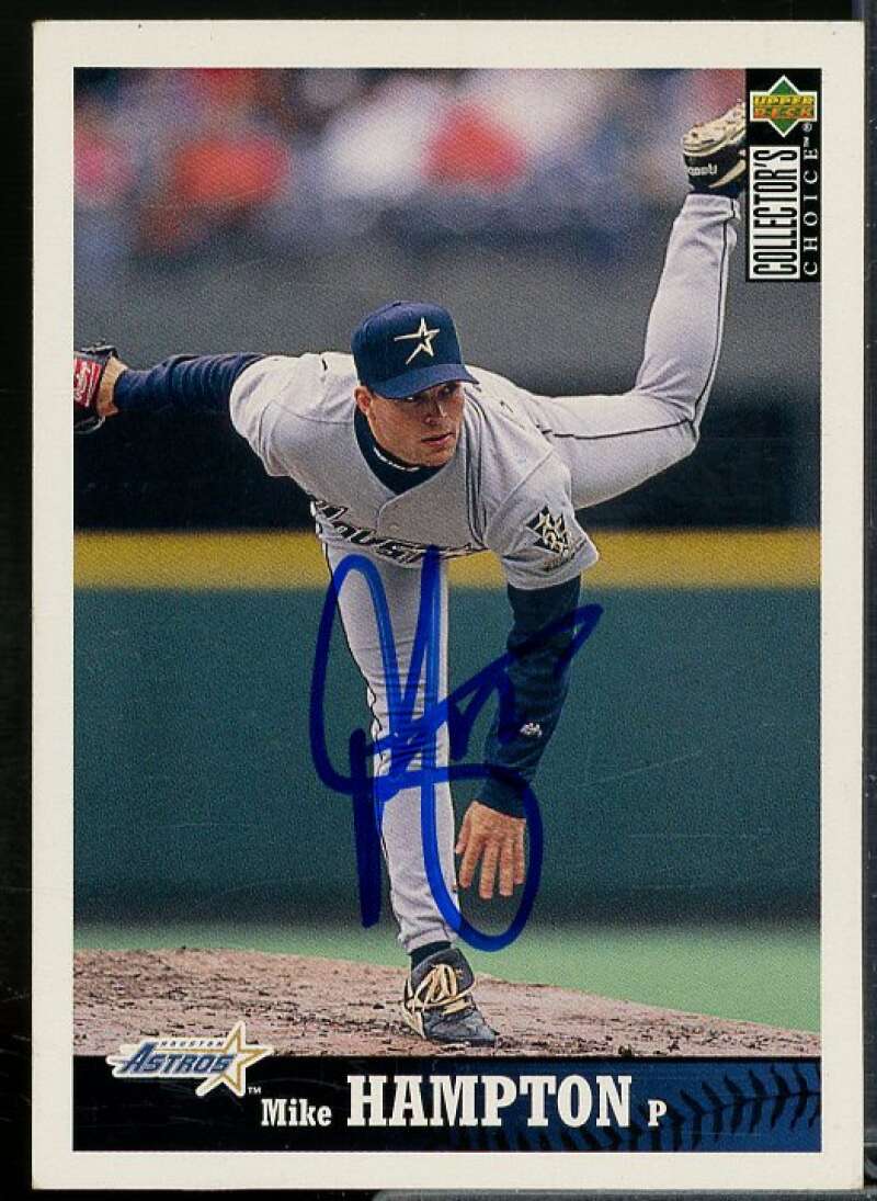 Mike Hampton In Person Autograph Card 1997 Collector's Choice #121  Image 1