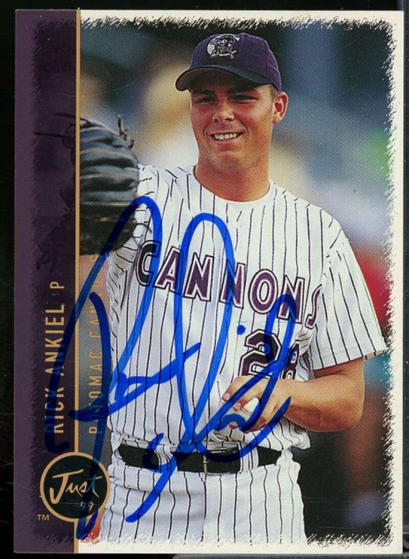 Rick Ankiel In Person Autograph Card 1999 Just #5  Image 1